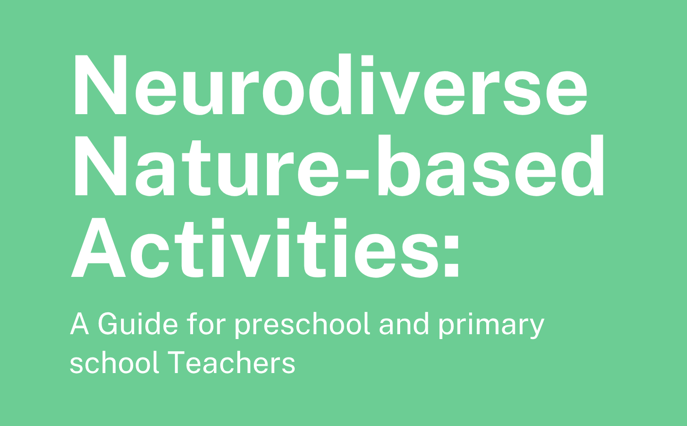Neurodiverse Nature-based Activities Booklet English
